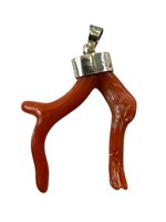 Pendant Mandile 1922 Woman Coralli in Silver Corallo 2MCIC39